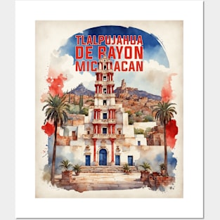 Tlalpujahua de Rayon Puebla Mexico Vintage Tourism Travel Posters and Art